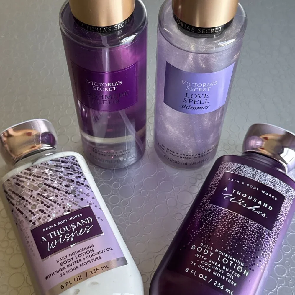 Bath & Body Works A Thousand Wishes Victoria's Secret Love Spell Cashmere Lot